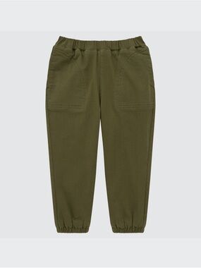 Uniqlo Kids Olive Stretch Warm-Lined Pants. Size 18-24M